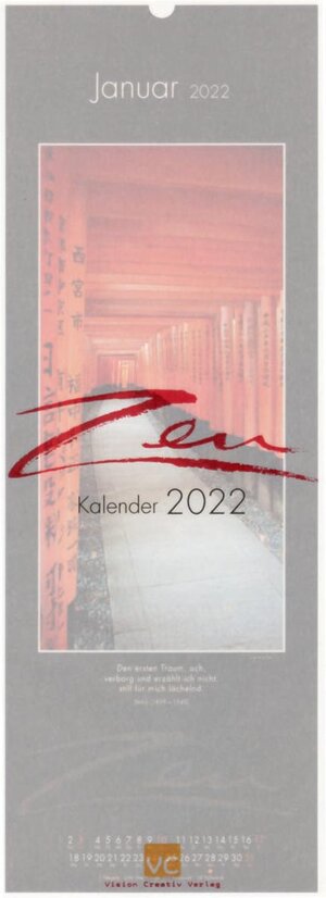 Buchcover Zen-Kalender 2022 | Vis Orth | EAN 9783948276140 | ISBN 3-948276-14-5 | ISBN 978-3-948276-14-0