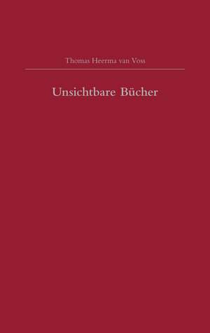 Buchcover Unsichtbare Bücher | Thomas Heerma van Voss | EAN 9783948480004 | ISBN 3-948480-00-1 | ISBN 978-3-948480-00-4