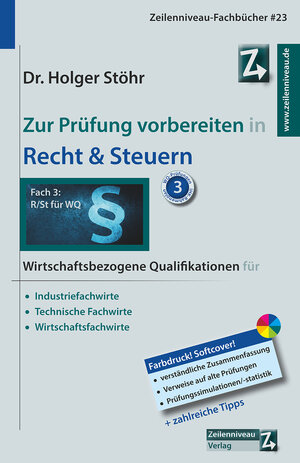 Buchcover Zur Prüfung vorbereiten in Recht & Steuern | Holger Stöhr | EAN 9783948605230 | ISBN 3-948605-23-8 | ISBN 978-3-948605-23-0
