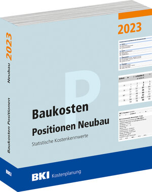 Buchcover Baukosten Positionen Neubau 2023  | EAN 9783948683443 | ISBN 3-948683-44-1 | ISBN 978-3-948683-44-3