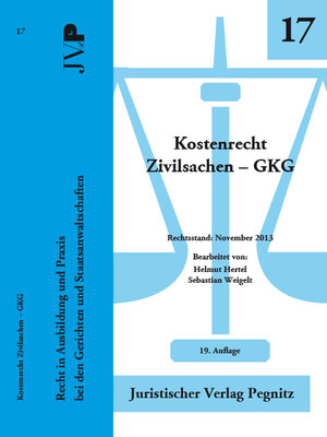 Buchcover Kostenrecht Zivilsachen - GKG | Sebastian Weigelt | EAN 9783948836221 | ISBN 3-948836-22-1 | ISBN 978-3-948836-22-1