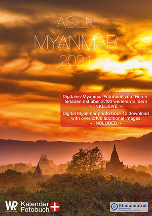 Buchcover Kalender Myanmar 2021 A3 hochformat mit großem Kalendarium für Deine Einträge | Will Redeker | EAN 9783948847029 | ISBN 3-948847-02-9 | ISBN 978-3-948847-02-9