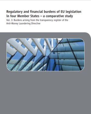 Buchcover Regulatory and financial burdens of EU legislation in four Member States - a comparative study  | EAN 9783948850302 | ISBN 3-948850-30-5 | ISBN 978-3-948850-30-2
