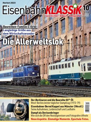 Buchcover Eisenbahn-KLASSIK - Geschichte, Kultur, Fotografie - Ausgabe 10  | EAN 9783949665196 | ISBN 3-949665-19-6 | ISBN 978-3-949665-19-6