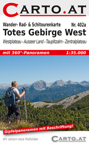 Buchcover Wander- Rad- & Schitourenkarte 402a Totes Gebirge West  | EAN 9783950333428 | ISBN 3-9503334-2-8 | ISBN 978-3-9503334-2-8