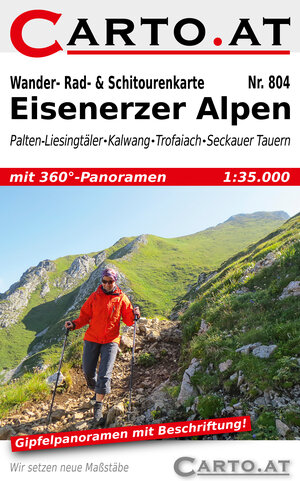 Buchcover Wander- Rad- & Schitourenkarte 804 Eisenerzer Alpen  | EAN 9783950333497 | ISBN 3-9503334-9-5 | ISBN 978-3-9503334-9-7