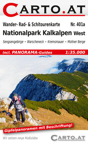 Buchcover Wander- Rad- & Schitourenkarte 401a Nationalpark Kalkalpen West  | EAN 9783950453317 | ISBN 3-9504533-1-8 | ISBN 978-3-9504533-1-7