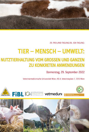 Buchcover Tier - Mensch - Umwelt: Nutztierhaltung  | EAN 9783950511314 | ISBN 3-9505113-1-8 | ISBN 978-3-9505113-1-4