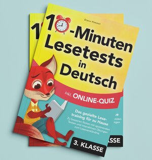 Buchcover 10-Minuten Lesetests in Deutsch 3. Klasse | Diana Himmel | EAN 9783950547429 | ISBN 3-9505474-2-8 | ISBN 978-3-9505474-2-9