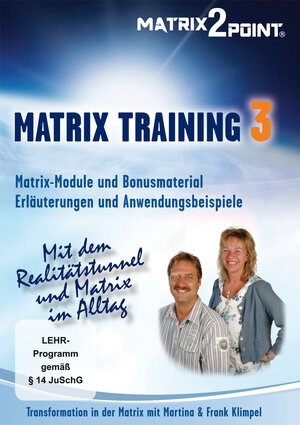 Buchcover MATRIX TRAINING 3  | EAN 9783952354650 | ISBN 3-9523546-5-1 | ISBN 978-3-9523546-5-0