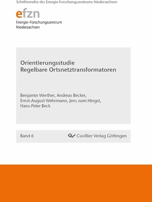 Buchcover Orientierungsstudie Regelbarer Ortsnetztransformatoren | Hans-Peter Beck | EAN 9783954040896 | ISBN 3-95404-089-1 | ISBN 978-3-95404-089-6