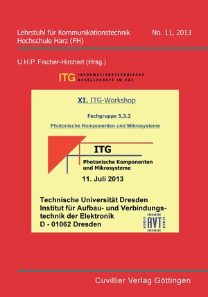 Buchcover XI. ITG-Workshop  | EAN 9783954044948 | ISBN 3-95404-494-3 | ISBN 978-3-95404-494-8