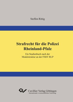 Buchcover Strafrecht für die Polizei Rheinland-Pfalz | Steffen Rittig | EAN 9783954046867 | ISBN 3-95404-686-5 | ISBN 978-3-95404-686-7