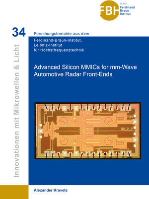 Buchcover Advanced Silicon MMICs for mm-Wave Automotive Radar Front-Ends | Alexander Kravets | EAN 9783954049868 | ISBN 3-95404-986-4 | ISBN 978-3-95404-986-8