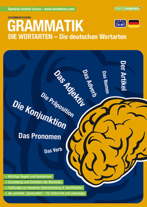 Buchcover mindmemo Lernfolder - Grammatik - Die deutschen Wortarten - Deutsche Grammatik Lernhilfe | Henry Fischer | EAN 9783954131013 | ISBN 3-95413-101-3 | ISBN 978-3-95413-101-3