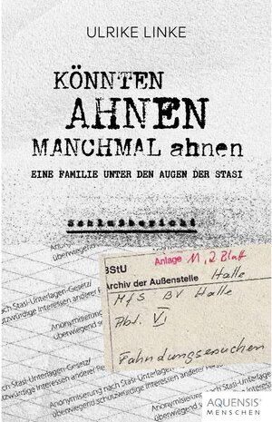 Buchcover Könnten Ahnen manchmal ahnen | Ulrike Linke | EAN 9783954572380 | ISBN 3-95457-238-9 | ISBN 978-3-95457-238-0