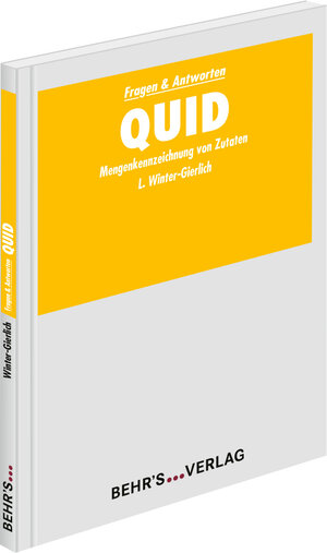 Buchcover QUID | Frau Laura Winter-Gierlich | EAN 9783954683833 | ISBN 3-95468-383-0 | ISBN 978-3-95468-383-3