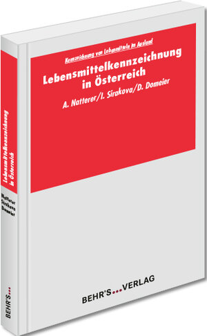 Buchcover Lebensmittelkennzeichnung in Österreich | Andreas Natterer | EAN 9783954684991 | ISBN 3-95468-499-3 | ISBN 978-3-95468-499-1