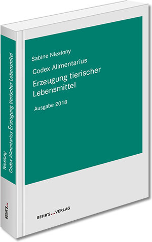Buchcover Erzeugung tierischer Lebensmittel | Sabine Nieslony | EAN 9783954685547 | ISBN 3-95468-554-X | ISBN 978-3-95468-554-7