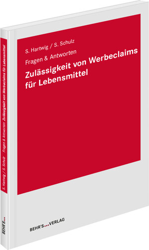 Buchcover Zulässigkeit von Werbeclaims für Lebensmittel | Sonja Schulz LL.M | EAN 9783954685882 | ISBN 3-95468-588-4 | ISBN 978-3-95468-588-2