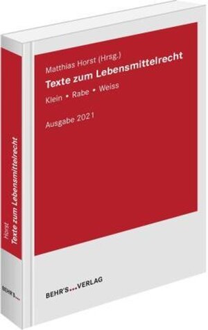 Buchcover Texte zum Lebensmittelrecht  | EAN 9783954687978 | ISBN 3-95468-797-6 | ISBN 978-3-95468-797-8