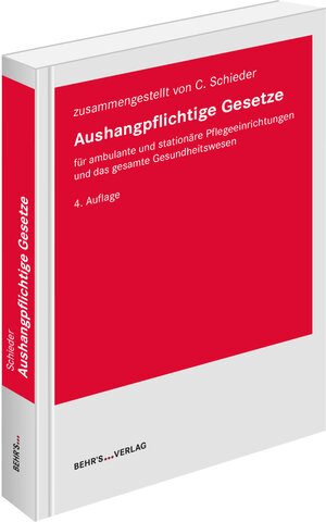 Buchcover Aushangpflichtige Gesetze | Christian Schieder | EAN 9783954687992 | ISBN 3-95468-799-2 | ISBN 978-3-95468-799-2