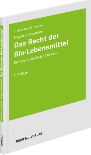 Buchcover Das Recht der Bio-Lebensmittel | Manon Haccius | EAN 9783954689392 | ISBN 3-95468-939-1 | ISBN 978-3-95468-939-2