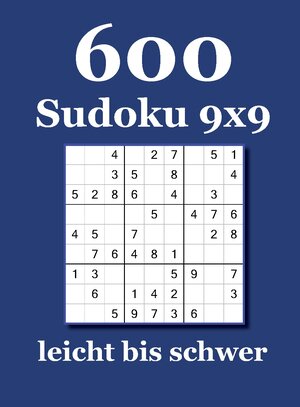Buchcover 600 Sudoku 9x9 leicht bis schwer | David Badger | EAN 9783954976454 | ISBN 3-95497-645-5 | ISBN 978-3-95497-645-4