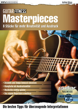 Buchcover Guitar Fitness Masterpieces | Achim Göres | EAN 9783955120771 | ISBN 3-95512-077-5 | ISBN 978-3-95512-077-1