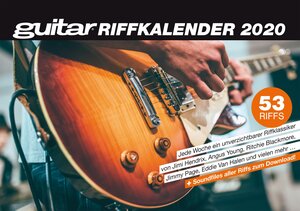 Buchcover guitar-Riffkalender 2020  | EAN 9783955121952 | ISBN 3-95512-195-X | ISBN 978-3-95512-195-2