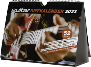 Buchcover guitar Riffkalender 2023  | EAN 9783955122454 | ISBN 3-95512-245-X | ISBN 978-3-95512-245-4