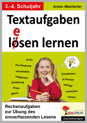 Buchcover Textaufgaben lösen lernen / Klasse 3-4 | Armin Weinfurter | EAN 9783955131258 | ISBN 3-95513-125-4 | ISBN 978-3-95513-125-8