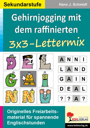 Buchcover Gehirnjogging mit Kohls 3x3-Lettermix | Hans J Schmidt | EAN 9783955134365 | ISBN 3-95513-436-9 | ISBN 978-3-95513-436-5