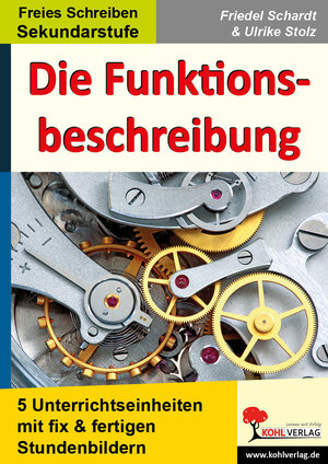 Buchcover Die Funktionsbeschreibung | Friedel Schardt | EAN 9783955134549 | ISBN 3-95513-454-7 | ISBN 978-3-95513-454-9