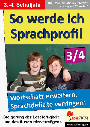 Buchcover So werde ich Sprachprofi! / Klasse 3-4 | Reinhold Zinterhof | EAN 9783955135423 | ISBN 3-95513-542-X | ISBN 978-3-95513-542-3