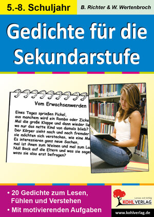 Buchcover Lernwerkstatt Gedichte für die Sekundarstufe | Birgit Richter | EAN 9783955135904 | ISBN 3-95513-590-X | ISBN 978-3-95513-590-4