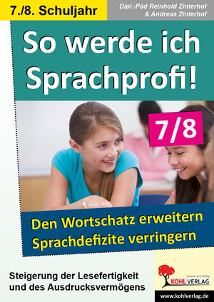 Buchcover So werde ich Sprachprofi! / Klasse 7-8 | Reinhold Zinterhof | EAN 9783955136888 | ISBN 3-95513-688-4 | ISBN 978-3-95513-688-8