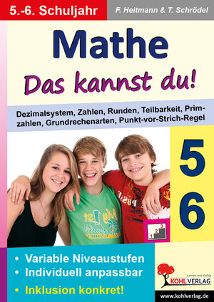 Buchcover Mathe - Das kannst du! / Klasse 5-6 | Friedhelm Heitmann | EAN 9783955136895 | ISBN 3-95513-689-2 | ISBN 978-3-95513-689-5