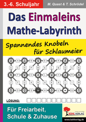 Buchcover Das 1x1-Mathe-Labyrinth | Moritz Quast | EAN 9783955137410 | ISBN 3-95513-741-4 | ISBN 978-3-95513-741-0