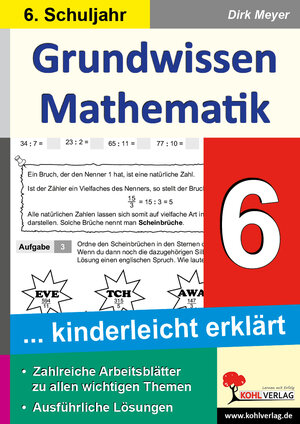 Buchcover Grundwissen Mathematik / Klasse 6 | Dirk Meyer | EAN 9783955138455 | ISBN 3-95513-845-3 | ISBN 978-3-95513-845-5