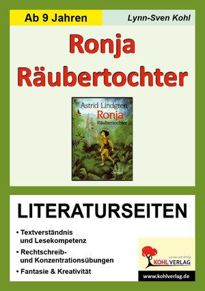 Buchcover Ronja Räubertochter - Literaturseiten | Lynn-Sven Kohl | EAN 9783955139704 | ISBN 3-95513-970-0 | ISBN 978-3-95513-970-4