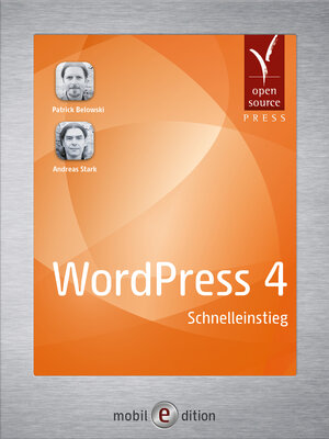 Buchcover WordPress 4 | Patrick Belowski | EAN 9783955391485 | ISBN 3-95539-148-5 | ISBN 978-3-95539-148-5
