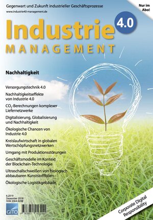 Buchcover Industrie 4.0 Management 6/2019 E-Journal | EAN 9783955453244 | ISBN 3-95545-324-3 | ISBN 978-3-95545-324-4