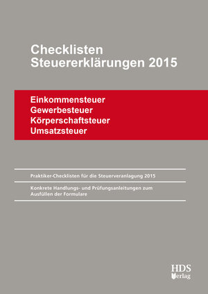 Buchcover Checklisten Steuererklärungen 2015 | Thomas Arndt | EAN 9783955542061 | ISBN 3-95554-206-8 | ISBN 978-3-95554-206-1