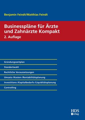 Buchcover Businesspläne für Ärzte und Zahnärzte Kompakt | Benjamin Feindt | EAN 9783955542177 | ISBN 3-95554-217-3 | ISBN 978-3-95554-217-7