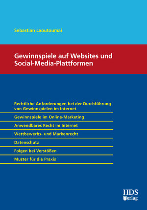 Buchcover Gewinnspiele auf Websites und Social-Media-Plattformen | Sebastian Laoutoumai | EAN 9783955542832 | ISBN 3-95554-283-1 | ISBN 978-3-95554-283-2