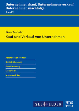 Buchcover Kauf und Verkauf von Unternehmen | Günter Seefelder | EAN 9783955542870 | ISBN 3-95554-287-4 | ISBN 978-3-95554-287-0