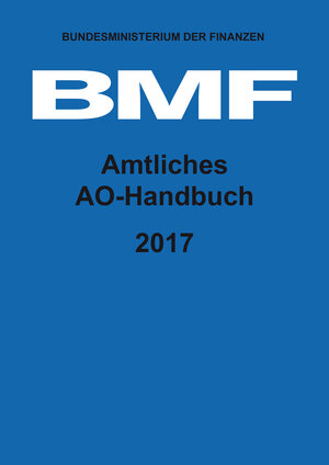Buchcover Amtliches AO-Handbuch 2017  | EAN 9783955543013 | ISBN 3-95554-301-3 | ISBN 978-3-95554-301-3