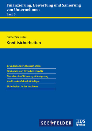 Buchcover Kreditsicherheiten | Günter Seefelder | EAN 9783955543419 | ISBN 3-95554-341-2 | ISBN 978-3-95554-341-9