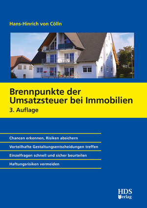 Buchcover Brennpunkte der Umsatzsteuer bei Immobilien | Hans-Hinrich von Cölln | EAN 9783955544232 | ISBN 3-95554-423-0 | ISBN 978-3-95554-423-2